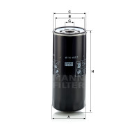 Фильтр масляный MANN-FILTER W 11 102/7
